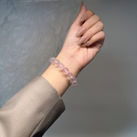 Cristal | Bracelet en quartz rose de Mozambique 02