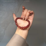 Cristal | Bracelet en quartz fraise rouge san