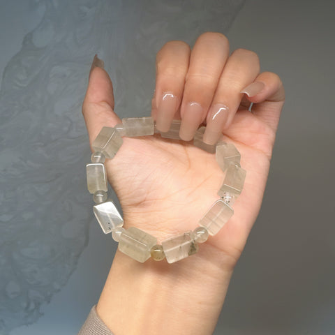 Cristal | Bracelet en cristal de lapin vert