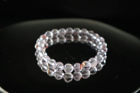 Cristal | Bracelet en cristal de fleur de gel violet