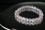 Cristal | Bracelet en cristal de fleur de gel violet