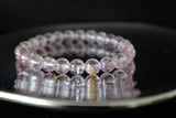 Cristal | Bracelet en cristal de fleur de gel violet