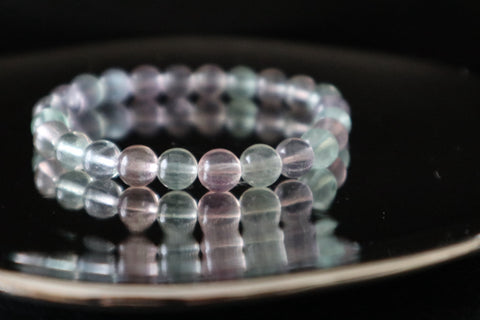 Cristal | Bracelet en fluorite violet-vert