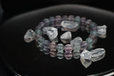 Cristal | Bracelet en fluorite violet-vert