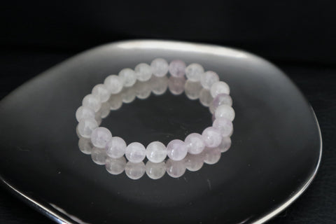 Cristal | Bracelet en cristal de quartz violet crème