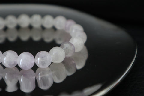 Cristal | Bracelet en cristal de quartz violet crème