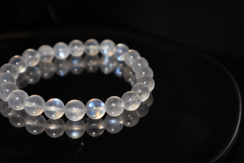 Cristal | Bracelet de pierre de lune bleue