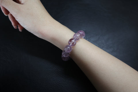 Cristal | Bracelet en cristal de lapin violet 02