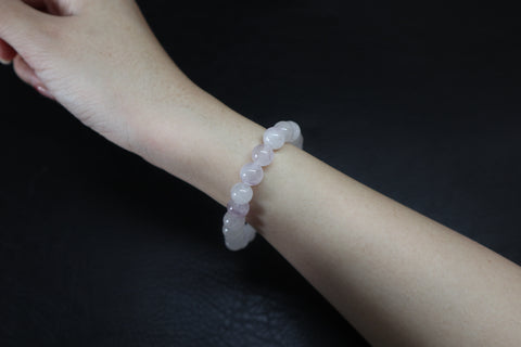 Cristal | Bracelet en cristal de quartz violet crème