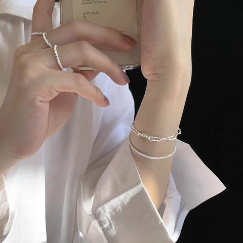 Alorire | Entrelacement doux-Bracelets femmes en argent 925 pas chers